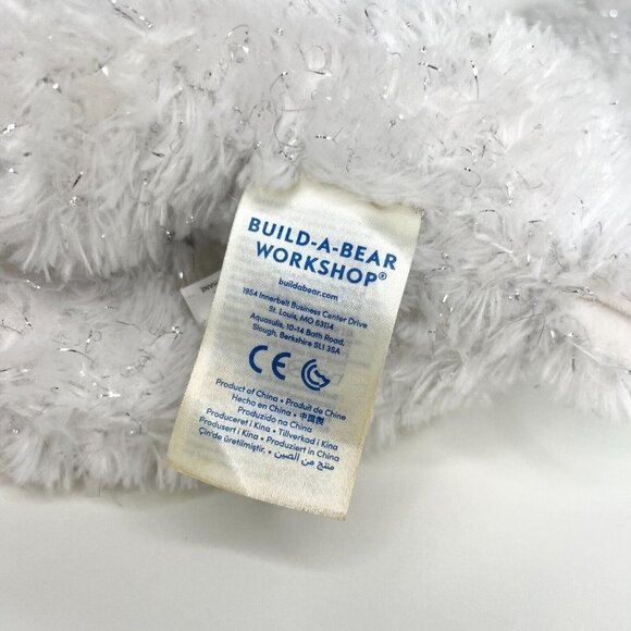 Build-A-Bear Glisten Reindeer White Sparkle Glitter 2017 Plush Stuffed BAB 18" - Picture 10 of 12